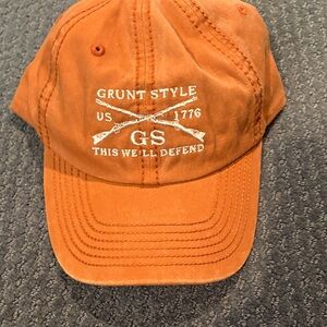 Grunt Style Orange Embroidered GS Crossed Rifles Cap